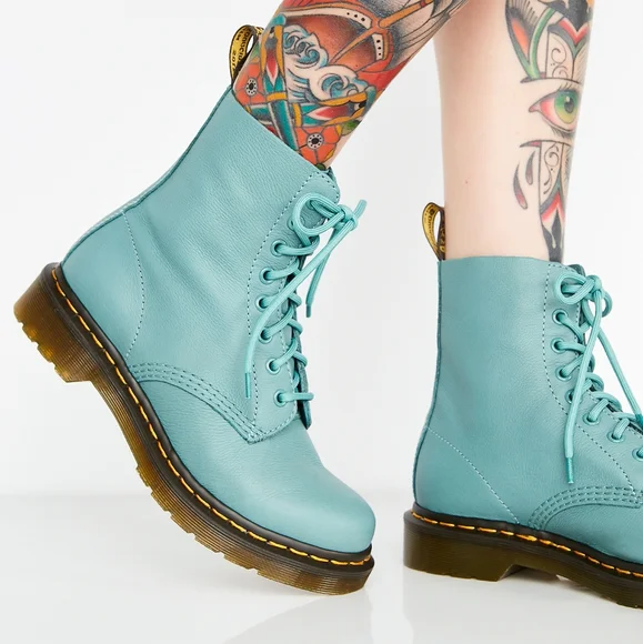 Pale teal virginia dr martens online